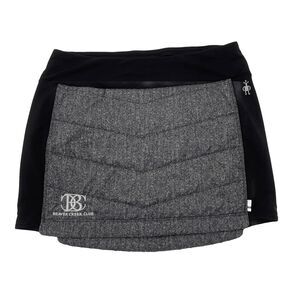 Smartwool Smartloft Pull On Puffer Skirt Women Small Gray Beaver Creek Club Logo